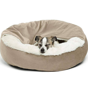 Donut Cozy Hooded Pet Bed