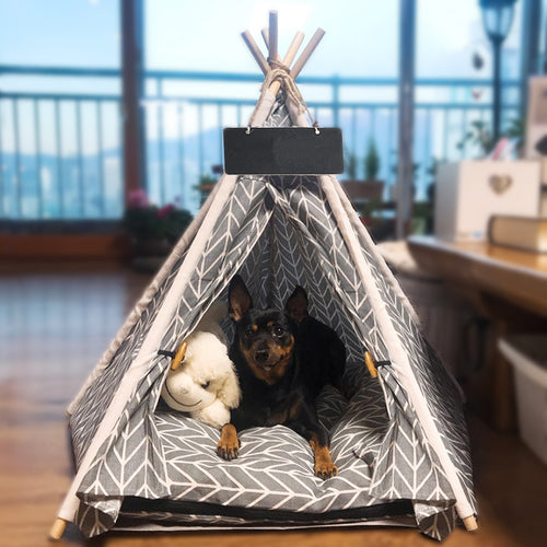 Pet Teepee - With Cushion and Black Board