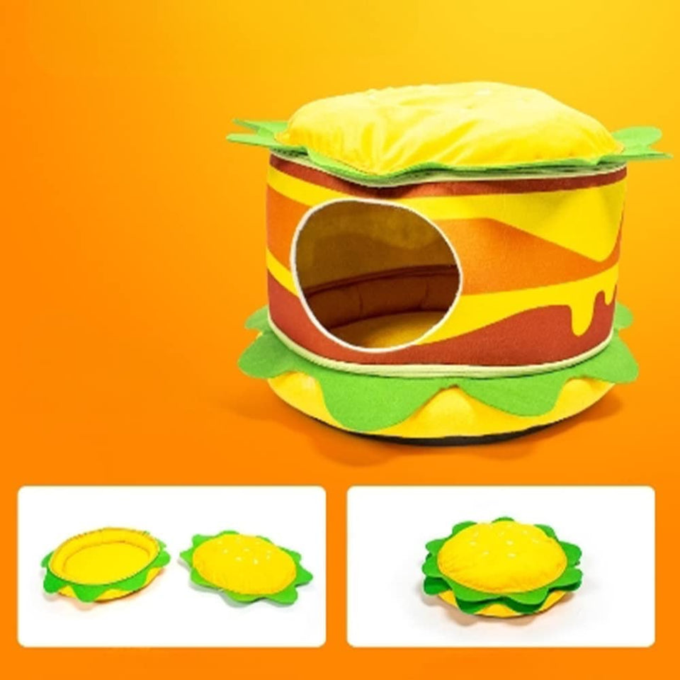 Fries & Hamburger Pet Bed - Quirky Edition