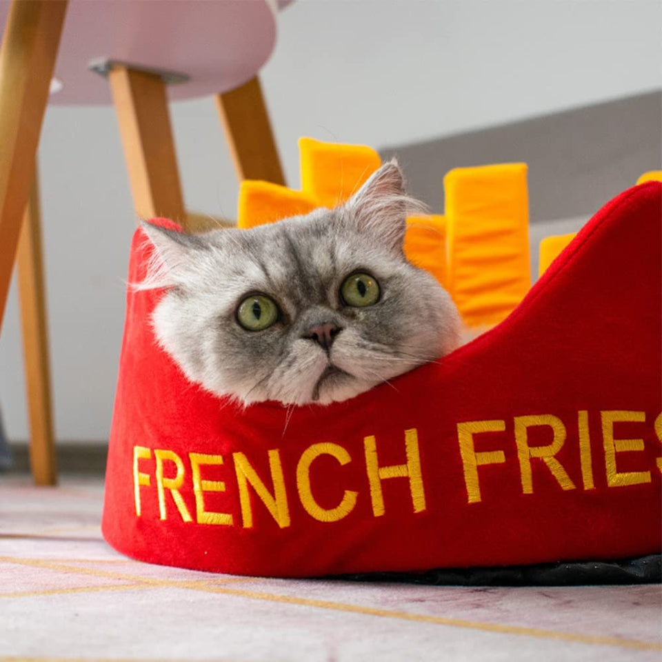 Fries & Hamburger Pet Bed - Quirky Edition