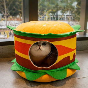 Fries & Hamburger Pet Bed - Quirky Edition