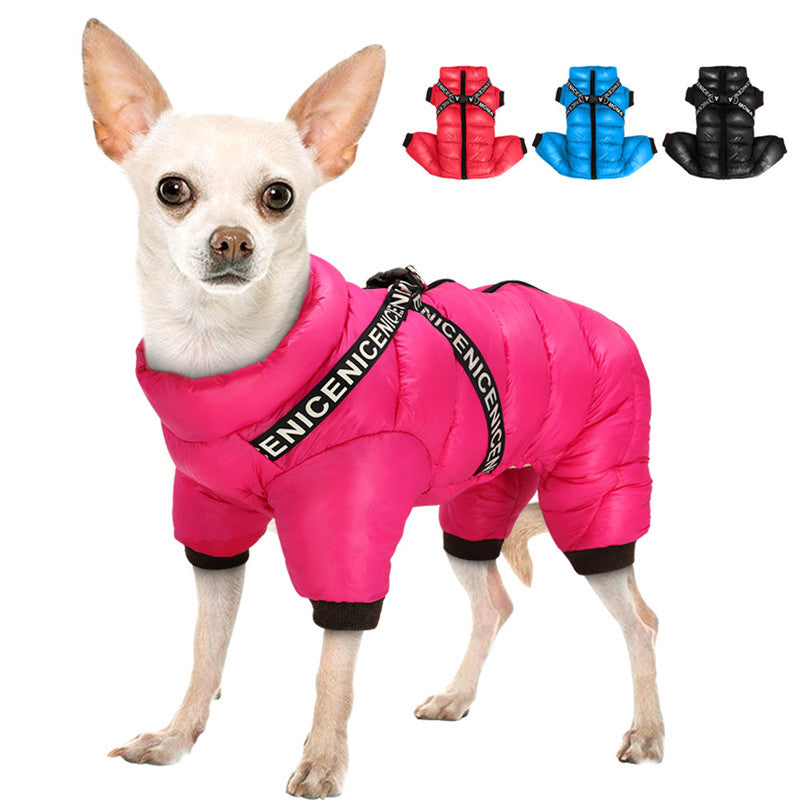 Waterproof Snowflakes Pet Jacket