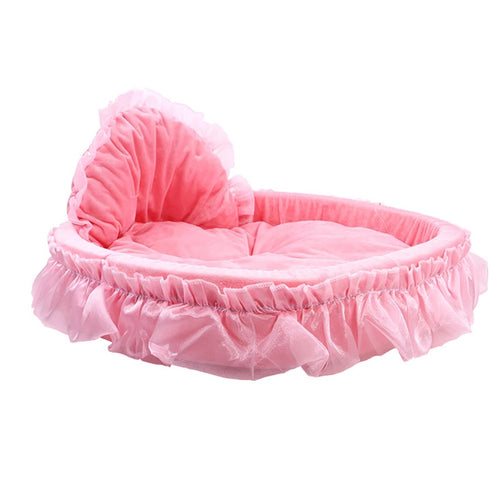 Princess Pet Bed - Elegant Lace Design 