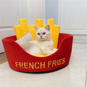 Fries & Hamburger Pet Bed - Quirky Edition