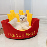 Fries & Hamburger Pet Bed - Quirky Edition