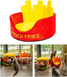 Fries & Hamburger Pet Bed - Quirky Edition