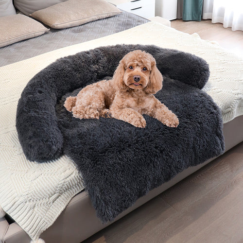 Plush Pet Bed With Cushion