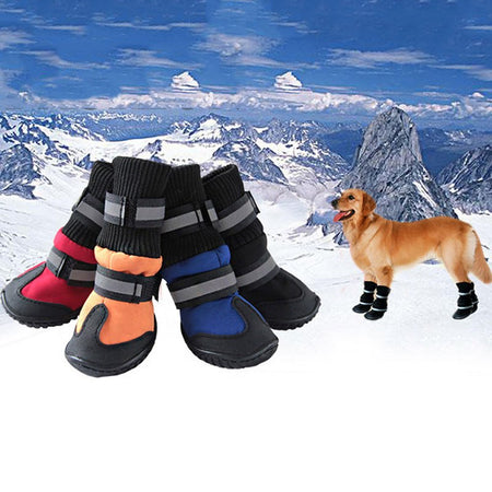 Non-Slip Rugged Winter Booties (4 pieces)