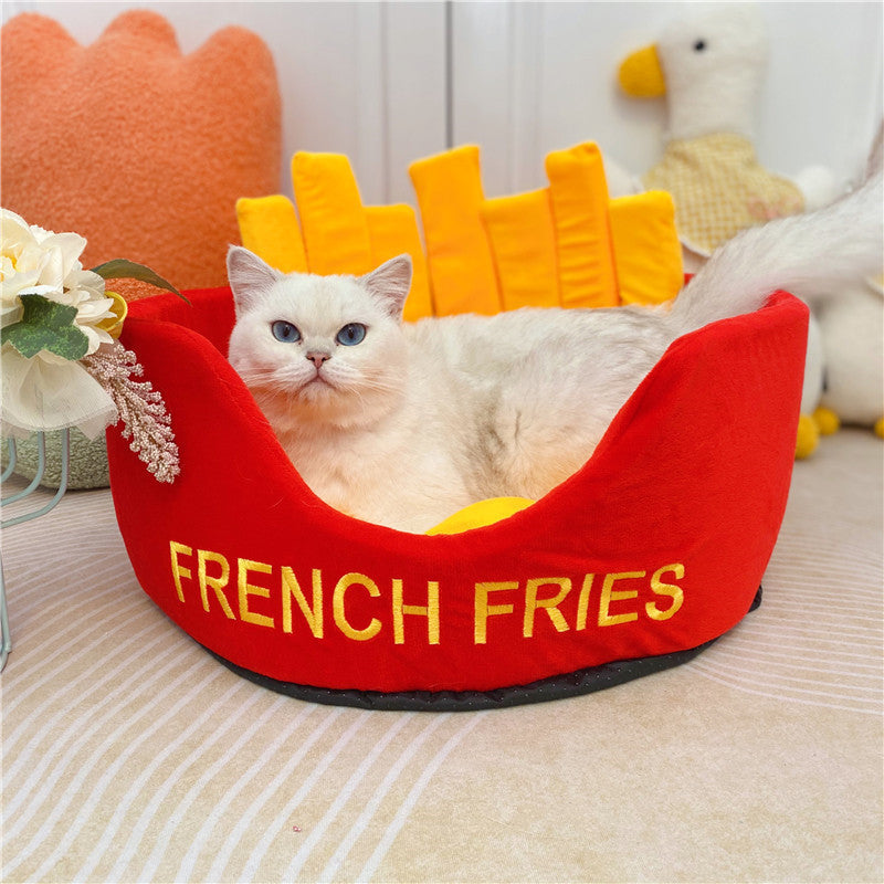 Fries & Hamburger Pet Bed - Quirky Edition