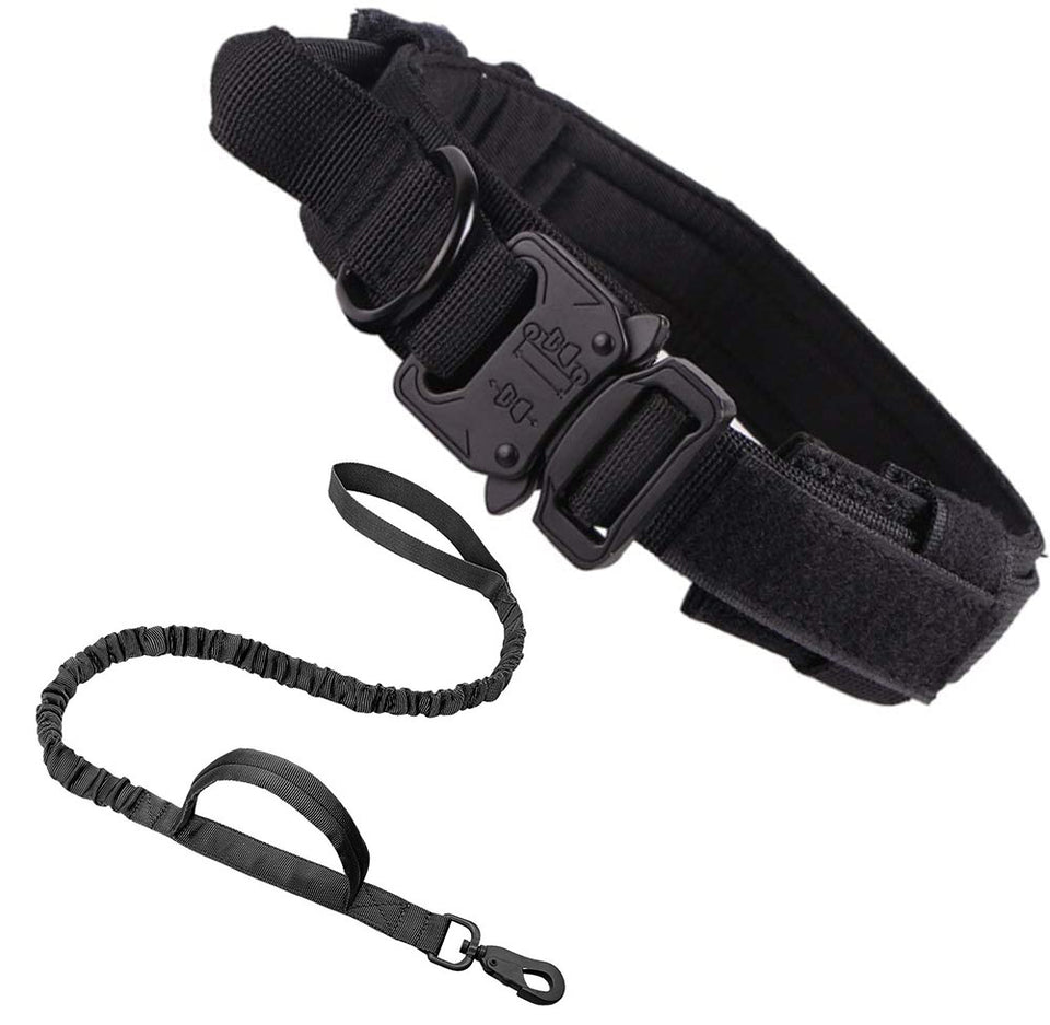 Tactical Collar & Leash Set (Adjustable Design)