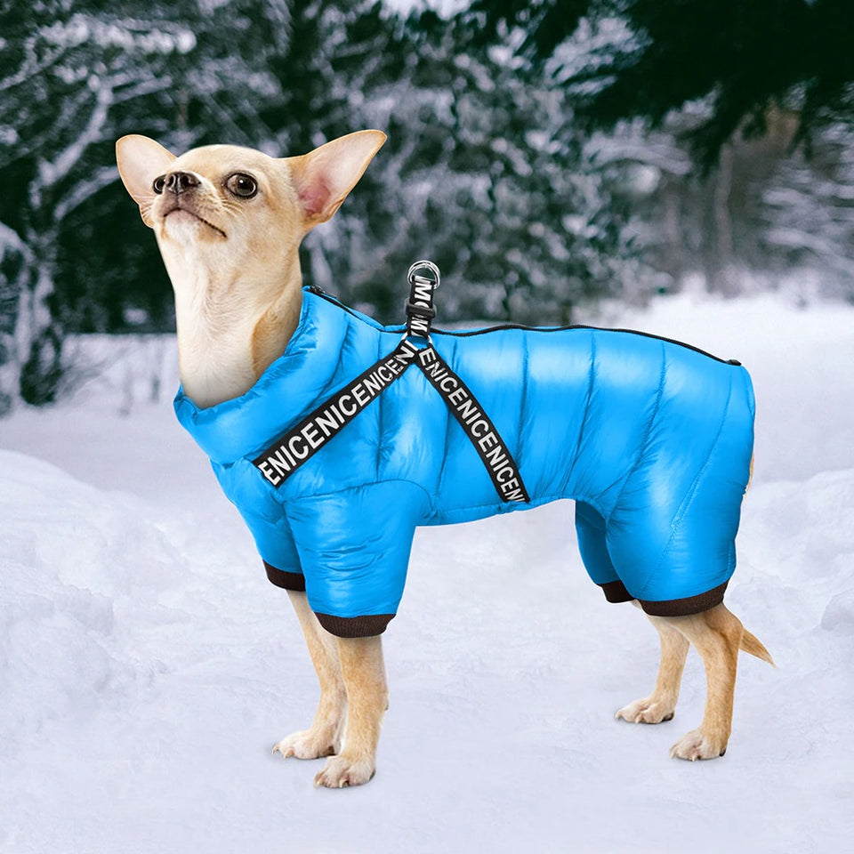 Waterproof Snowflakes Pet Jacket