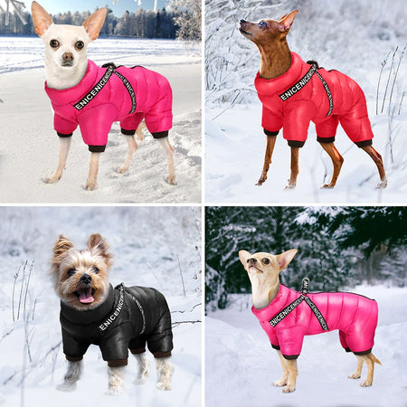 Waterproof Snowflakes Pet Jacket